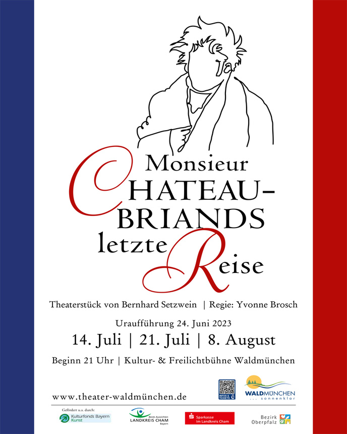 Monsieur Chateaubriands letzte Reise - Theaterstück von Bernhard Setzwein - in Waldmünchen | © Stadt Waldmünchen