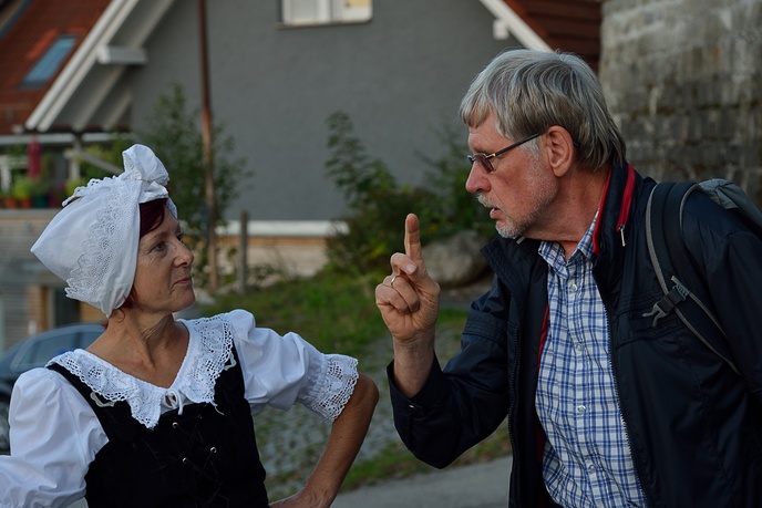 Zenzi und ein Gästeführer | © Christiane Fischer