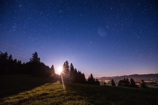 Mitternacht auf dem Auerberg | © Christoph Jorda