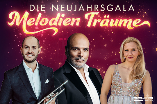 Melodienträume – die Neujahrsgala - Jay Alexander, Kevin Pabst, Sophie-Magdalena Reuter und Pianist