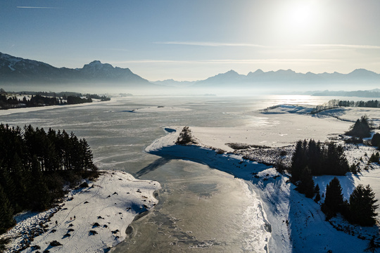Der Forggensee - ein neuer See im alten Bett